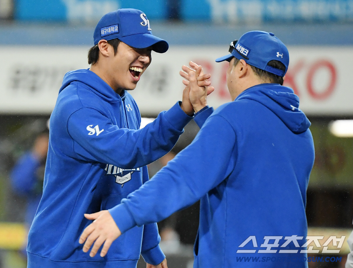 "또 원태인이.." 김지찬, 이승현 투입 승부수로 100% 확보, "김성…