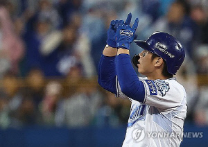 '2024 KS 마지막 아웃' 삼성 김성윤, 가을 악몽 극복