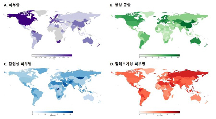 전 세계 피부질환 '실시간 현황' 지도 나왔다…국제 감시체계 한계 보완