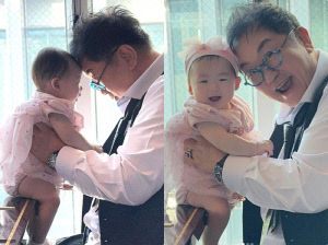 이용식, 붕어빵 손녀와 이마 뽀뽀 '뭉클'..딸 이수민 울컥 