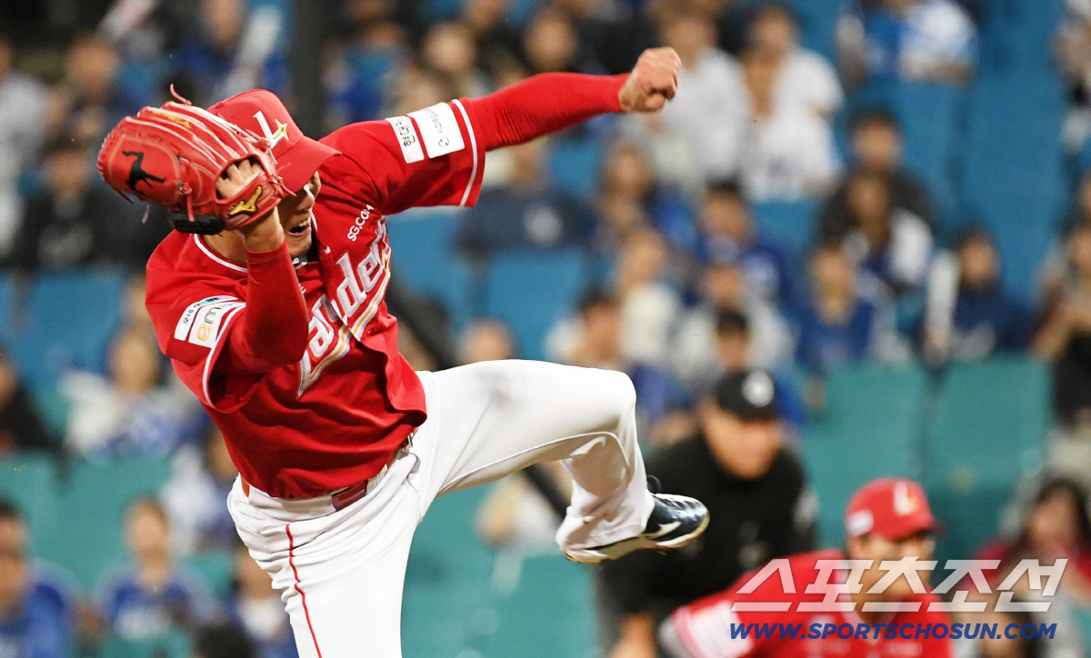 [포토] 김광현 '전력 투구'