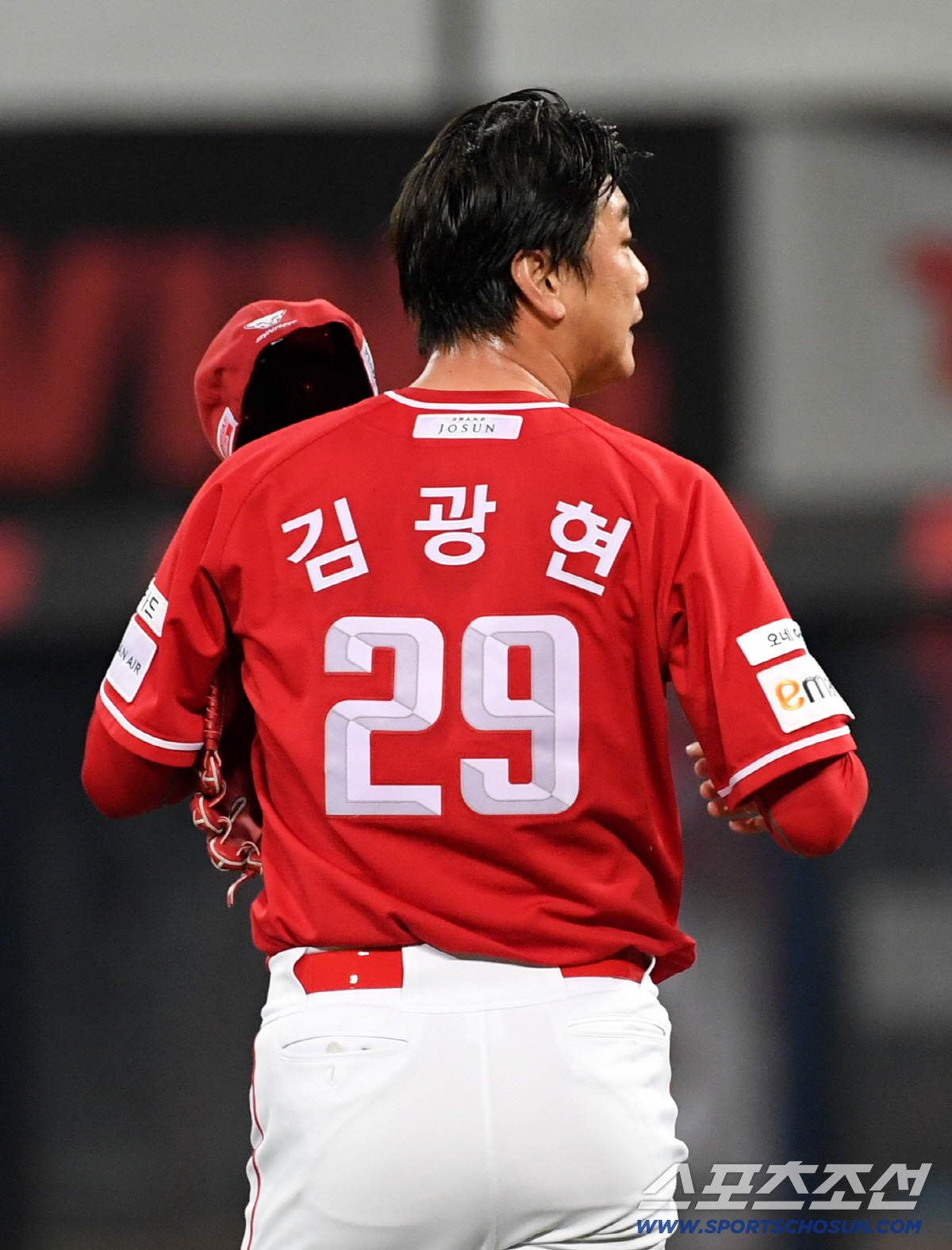 [포토] 김광현 '갑자기 제구가 흔들리네'