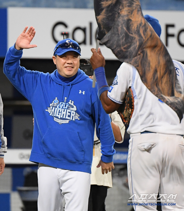 "팀도 살리고 나도 살렸다" 아찔했던 벼랑 끝 승리, 영건 듀오 향한 박진만 감독의 극찬[준PO4]