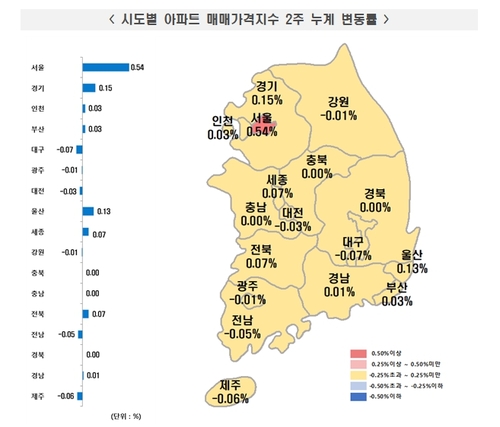 부산 아파트 매매가격, 3년5개월만에 반등…동부산권 상승 뚜렷