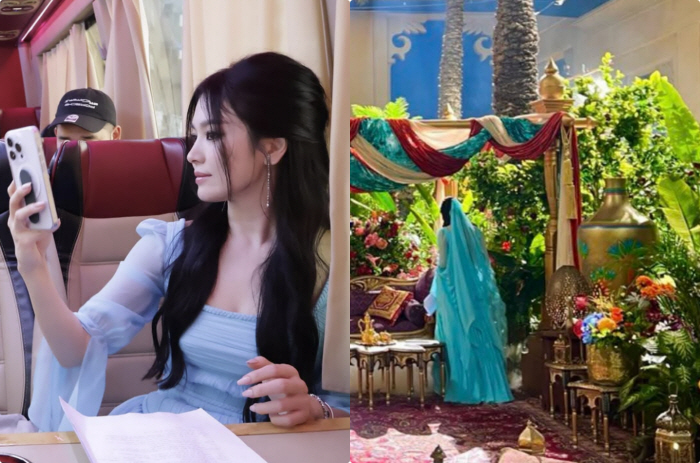 송혜교, 20개월 만 '미공개 컷' 방출..푸른빛 신비로운 '지니야'