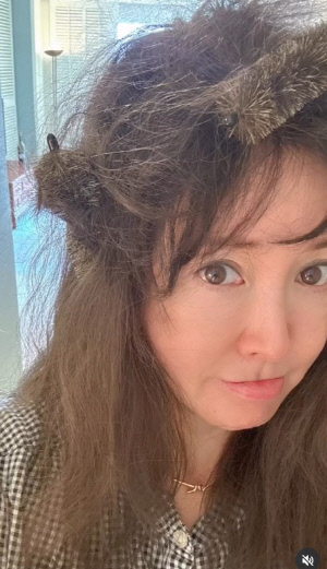 이상아, 헤어롤에 머리카락 엉켜 '싹둑'…