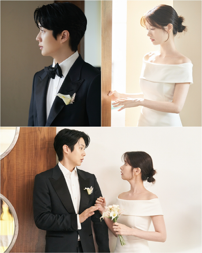 최우식♥정소민, 셀프웨딩 촬영 포착…‘우주메리미’ 진짜 신혼 케미
