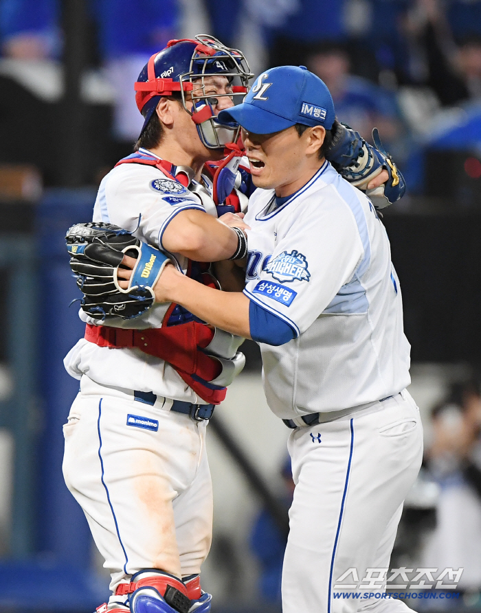 '준PO 미스터제로' 삼성 김재윤, '끝판왕' 오승환이 전한 메시지 → "기회는 온다고 하셨다"