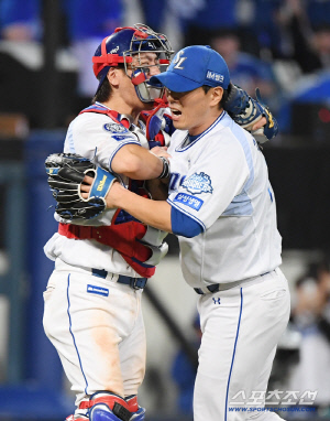 '준PO 미스터제로' 삼성 김재윤, '끝판왕' 오승환이 전한 메시지 → 