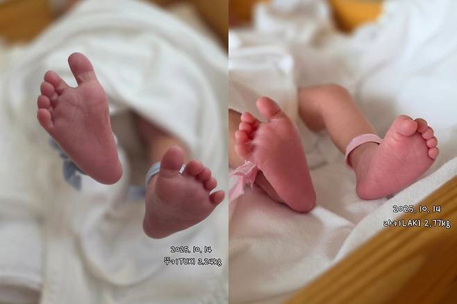 "우주 선물해 줘 고마워"…손민수, '쌍둥이 출산'♥임라라 향한 진심 고…