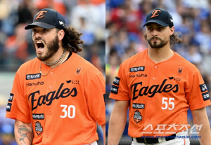 '충격 반전' 니퍼트-헥터 이래서 전설이네…ML급 원투펀치가 이럴 줄 몰랐다