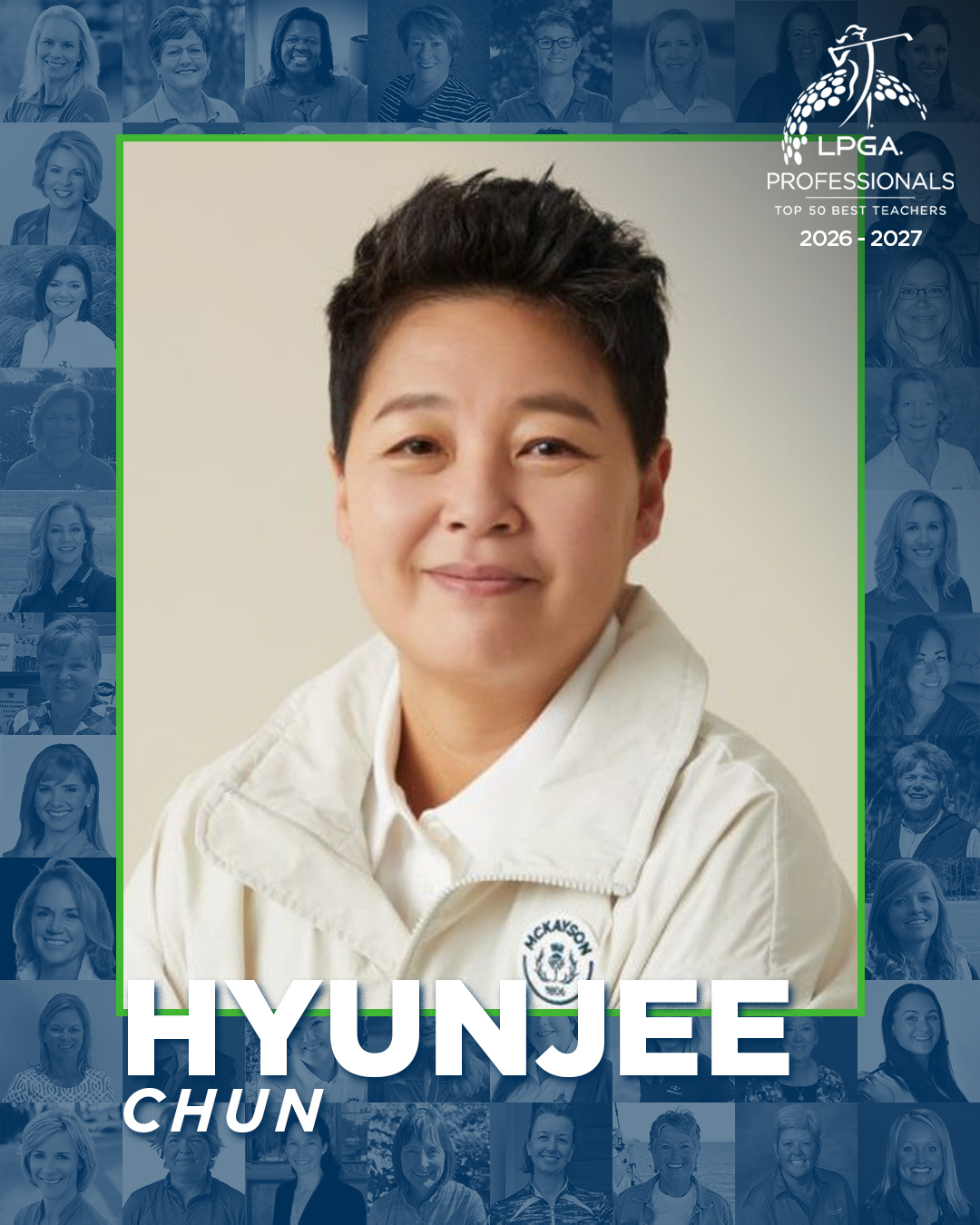 전현지 코치, LPGA 2026~2027 최고의 지도자 50인 한국인 유…