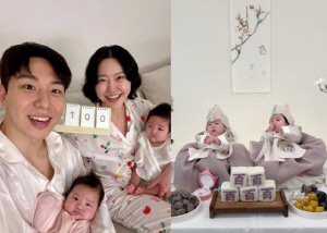 레이디제인, ♥쌍둥이 딸 100일 자축 “진짜 엄마아빠 된 기분” [SCin스타]