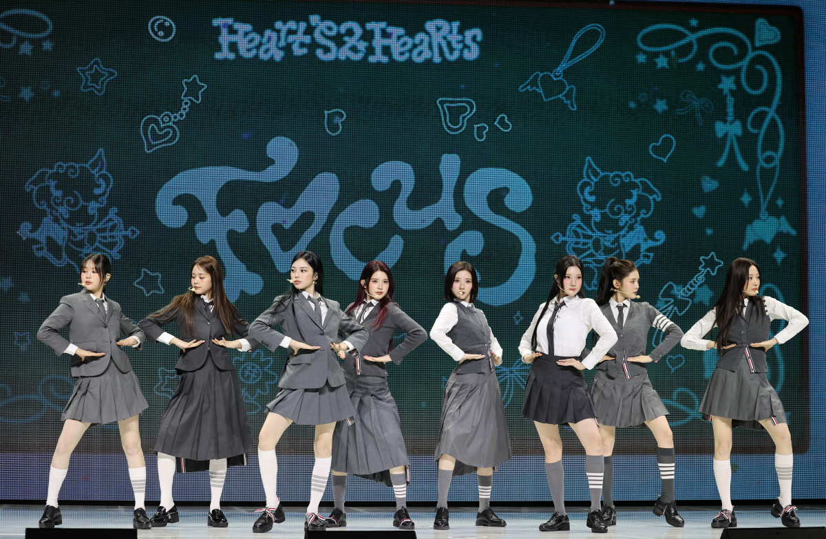 [SC현장]"살 빠질 만큼 연습"…하츠투하츠, 칼군무로 '포커스'한 20…