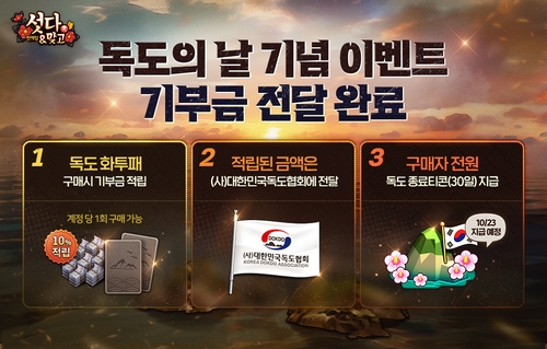 NHN, 독도의 날 기부 이벤트 수익금 전달