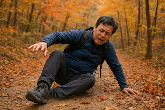 [헬스가이드-가을 산행] 보폭 짧게 하고 내리막에선 스틱 길게…'RICE 요법' 미리 숙지