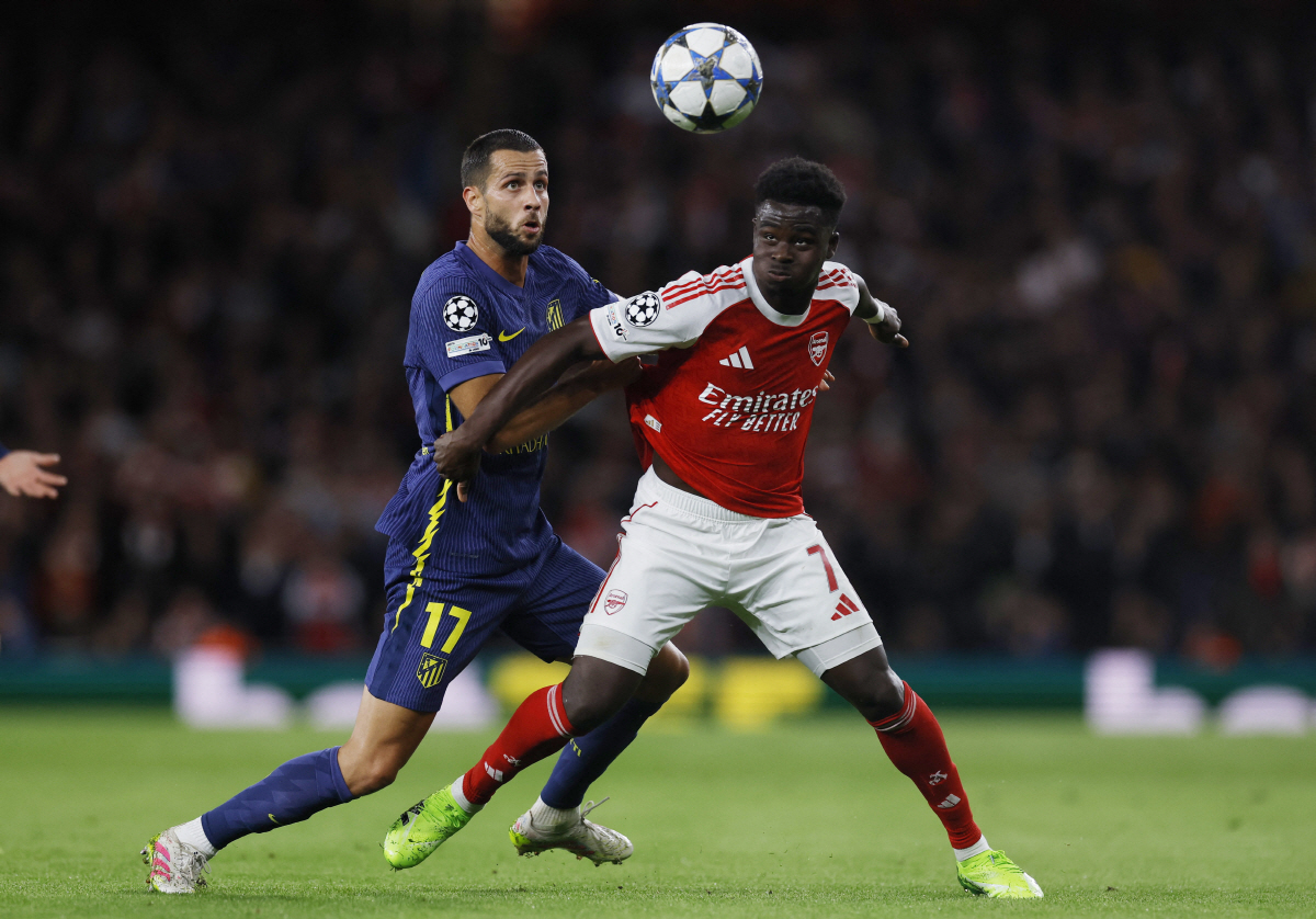 [UCL현장리뷰]'요케레스 2골' 아스널, 아틀레티코에 4대0 대승!