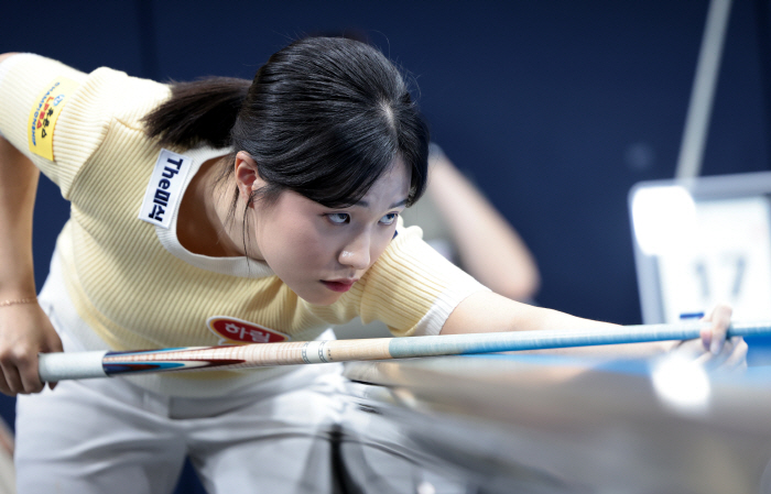 'LPBA 기대주의 대반란!' 박정현 64강서 '원조 퀸' 임정숙 상대 대역전극. 전체 1위로 32강행