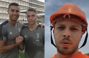 '축구장에서 공사장으로' 호날두와 나란히 뛰던 '호동생', 25세에 안타까운 은퇴→근황 공개