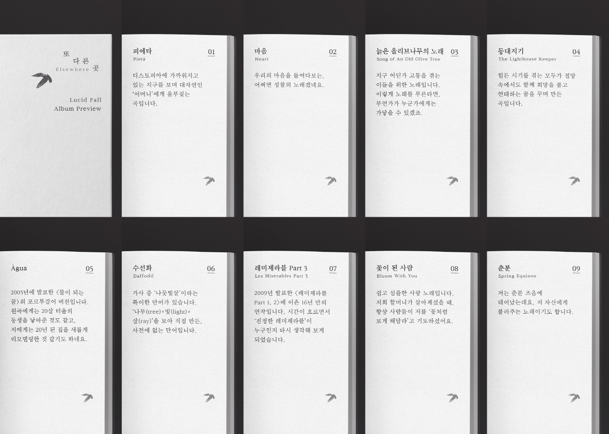루시드폴, 정규 앨범 '또 다른 곳' 프리뷰 공개…타이틀곡은 '꽃이 된 …