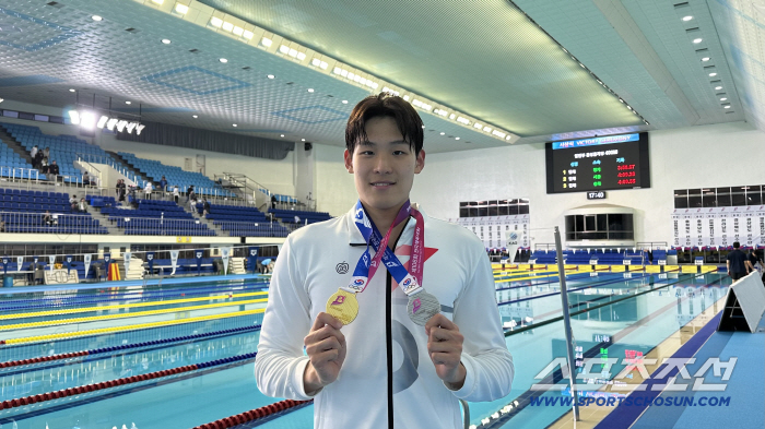"수영괴물 옆에 수영괴물" 19세 김영범,황선우의 자유형100m 한신 '4년3개월'만에 깼다