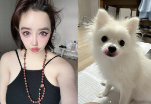 'YG 양현석 고소' 박봄 또 이상 행동.. 반려견에 빨간 립스틱 칠하고 