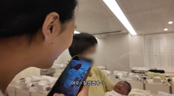 '송재희♥' 지소연, '생후 3일차' 쌍꺼풀 짙은 쌍둥이에 감격 "잘생겼…