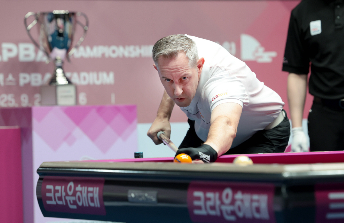 '신성, 기대주 잠재우다' 김영원, PBA 128강서 전재형 꺾고 64강…
