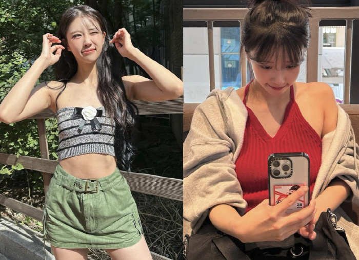 이미주, '33반 사이즈' 한 뼘 상의 인증 "놀러가면 일단 안 입어" …