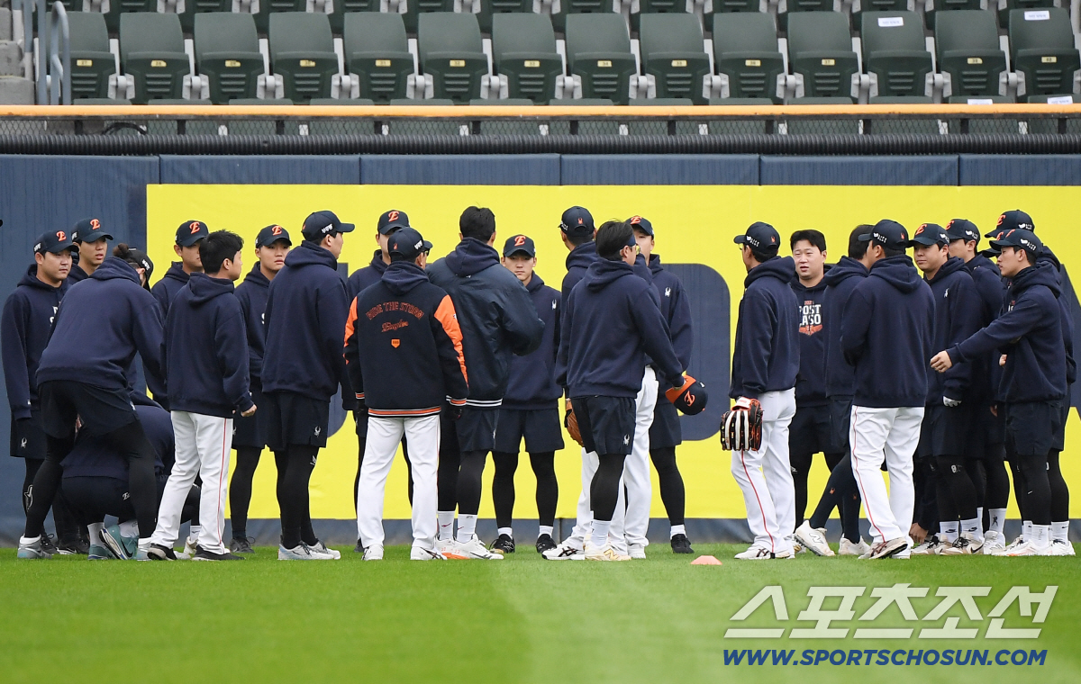 [포토] KS 필승 다짐하는 한화 선수들
