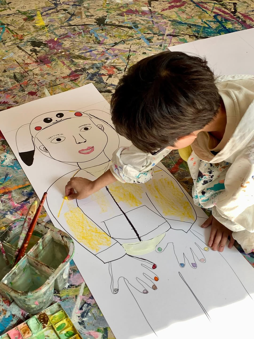 '둘째 임신' 이시영, 자식 농사 대박났네...8세子, 수준급 그림 실력…