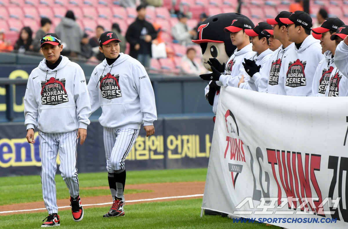 [포토] 염경엽 감독-박해민 '목표는 통합 우승'