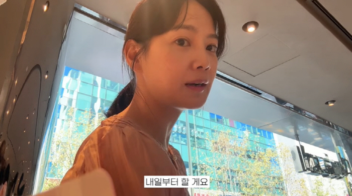 '김무열♥' 윤승아, 7일간 긴 추석이 내린 저주 "3kg 쪘다...턱살…