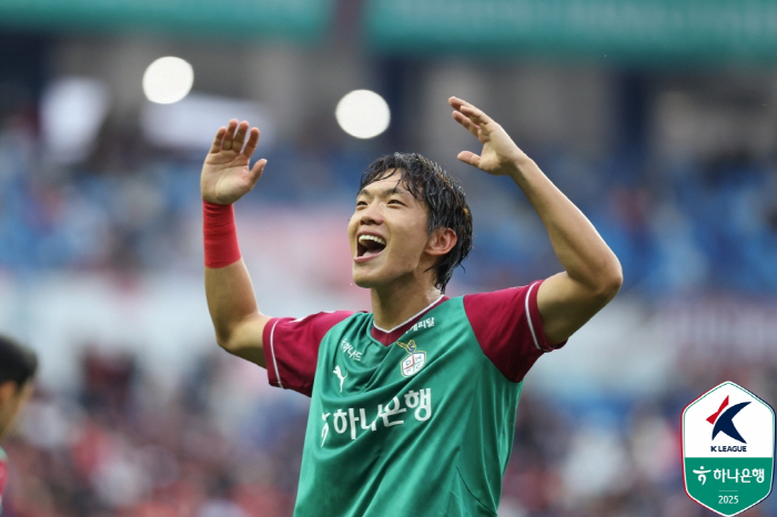 ACLE 보인다! '이명재-주민규 연속골' 대전, 포항에 2-0 완승..…