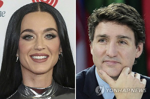 케이티 페리·트뤼도 전 캐나다 총리, 연인관계 공개 확인