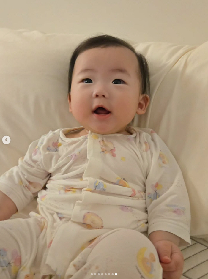 이용식 손녀, 클수록 母 판박이..원혁 "다행히 눈이 점점 커지고 있어"