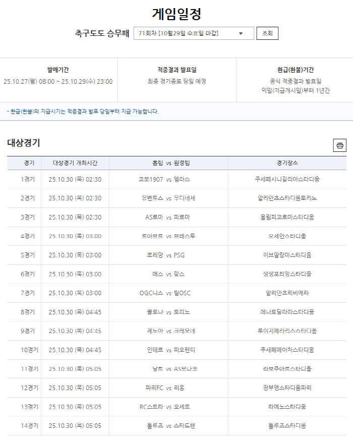 "1등 미적중으로 6억원 이월" 축구토토 승무패 70회차 적중결과 발표