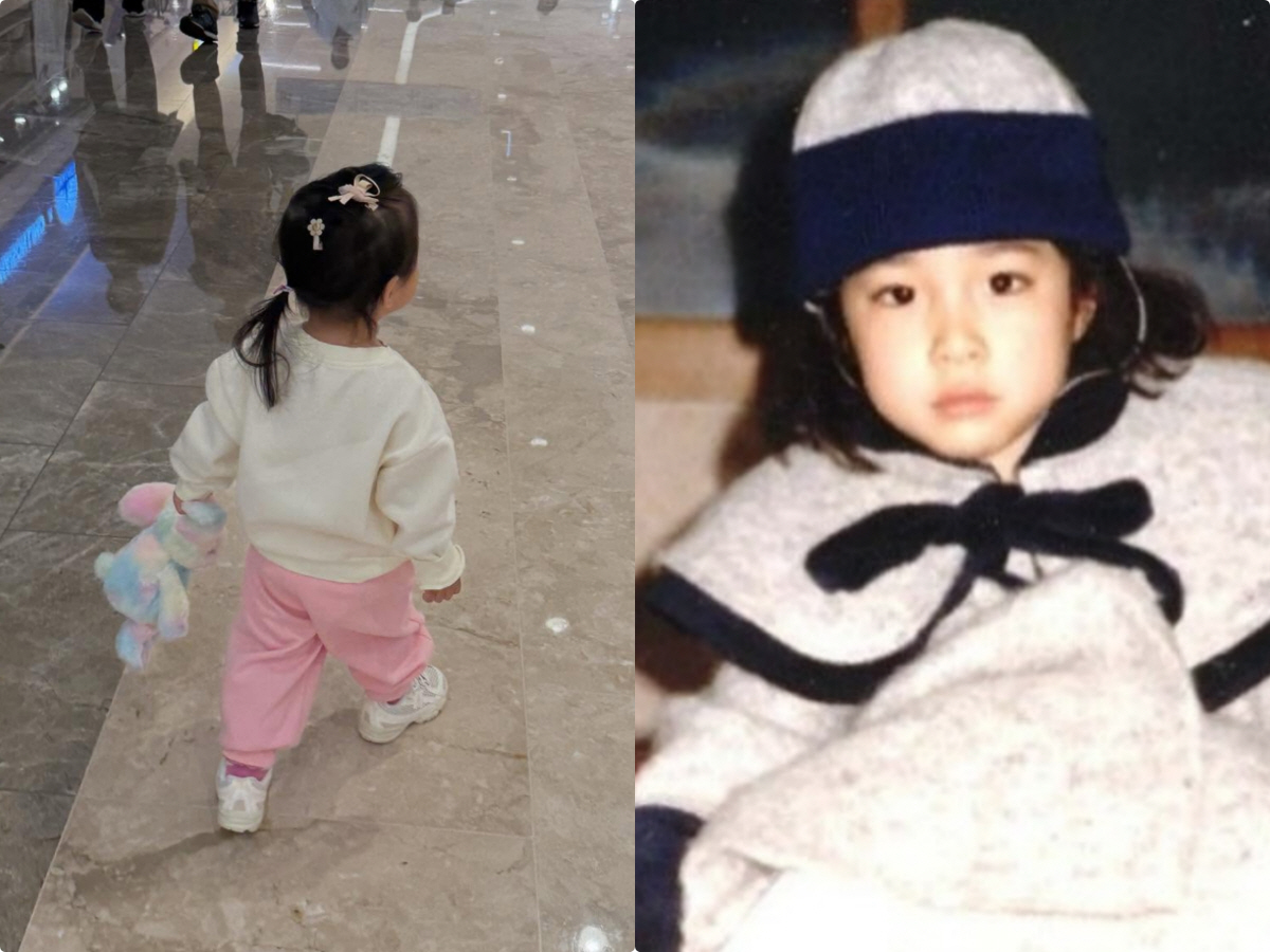 '이병헌♥' 이민정, 똑닮은 '늦둥이딸' 공개 "그냥 걸었지"