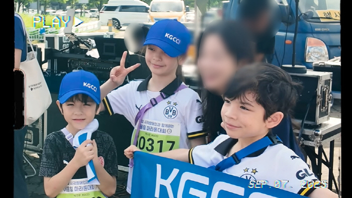 안나, '암극복' 후 ♥박주호+삼남매와 마라톤 참가 "조금 달려봤어요" …