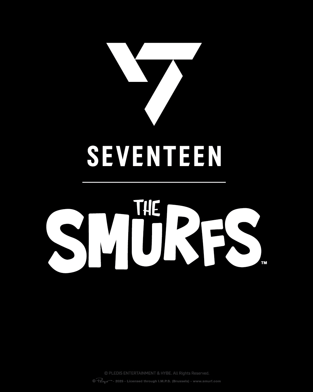 세븐틴, 스머프 손 잡았다…슈퍼IP 컬래버