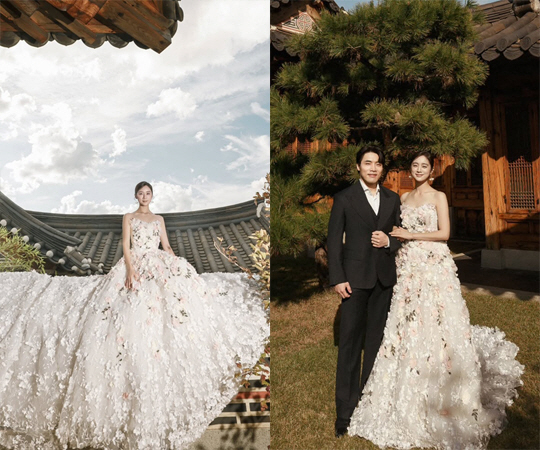 원걸 혜림, 둘째 子 돌스냅 리마인드 웨딩급 "한옥+드레스 선택"