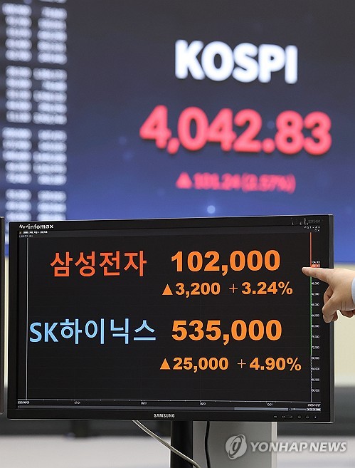[특징주] SK하이닉스 호실적에 장초반 강세…삼성전자도 소폭 상승