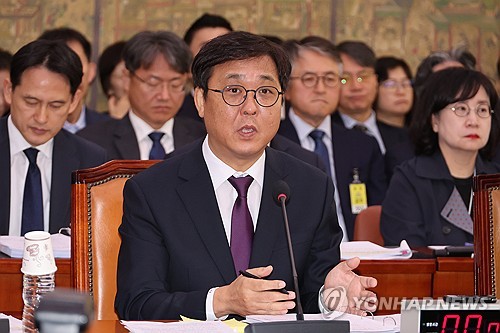 (서울=연합뉴스) 김주성 기자 = 최휘영 문화체육관광부 장관이 29일 서울 여의도 국회에서 열린 문화체육관광위원회의 문화체육관광부 및 산하기관에 대한 종합 국정감사에서 위원 질의에 답하고 있다. 2025.10.29 utzza@yna.co.kr
