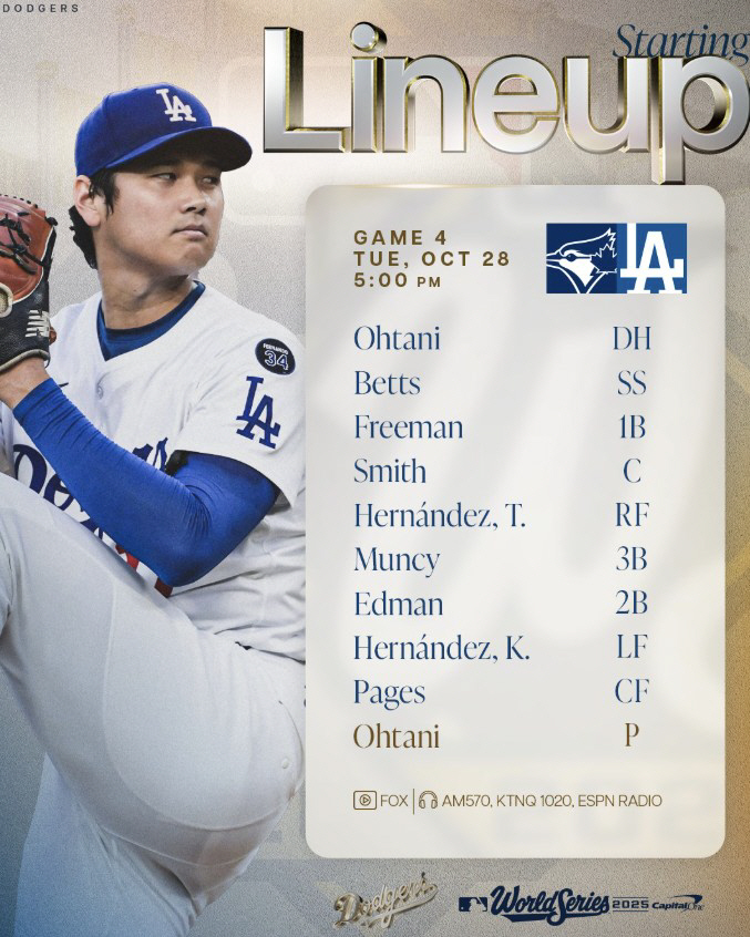 '8푼3리'는 오늘도 선발출전합니다, '9번 앤디 파헤스 중견수'로 떡하…