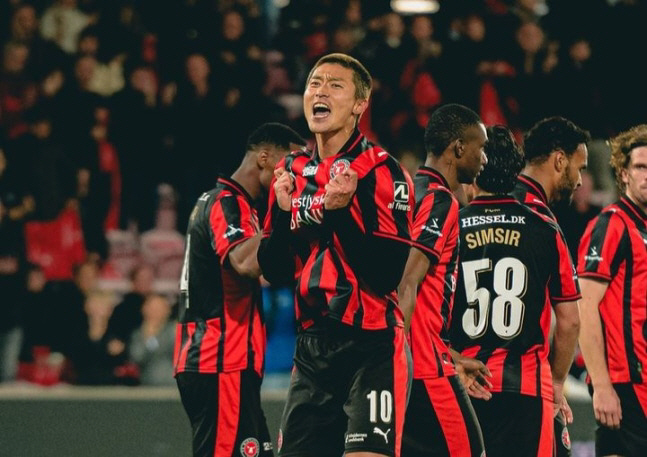 [오피셜]'홍명보 감독 앞에서 첫 풀타임+4호골' 조규성, 덴마크 리그 …