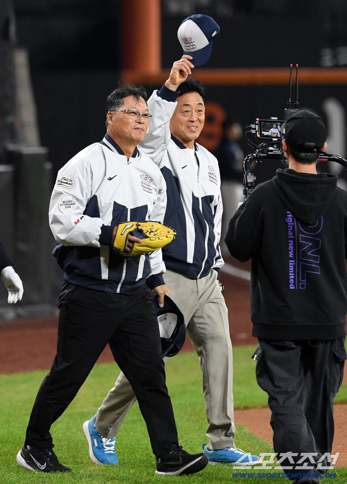 [포토] 구대성-조경택 '이글스 우승 배터리'