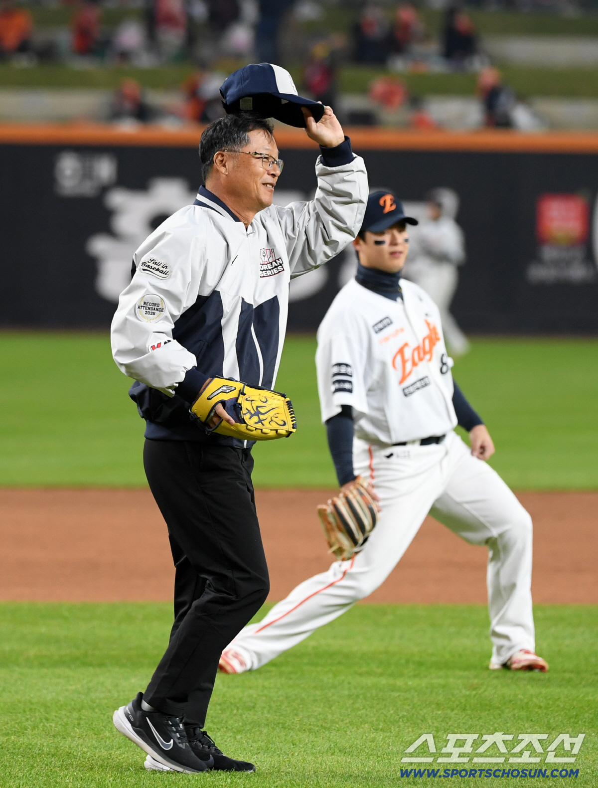 [포토] 구대성-조경택 '이글스 우승 배터리'
