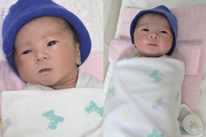 임라라♥손민수, 어렵게 만난 생후 1일차 쌍둥이 최초 공개 "서로 닮았다…