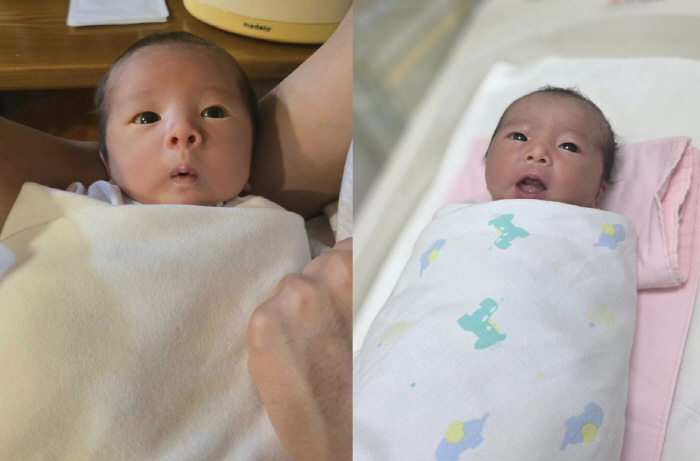 임라라♥손민수, 어렵게 만난 생후 1일차 쌍둥이 최초 공개 "서로 닮았다…