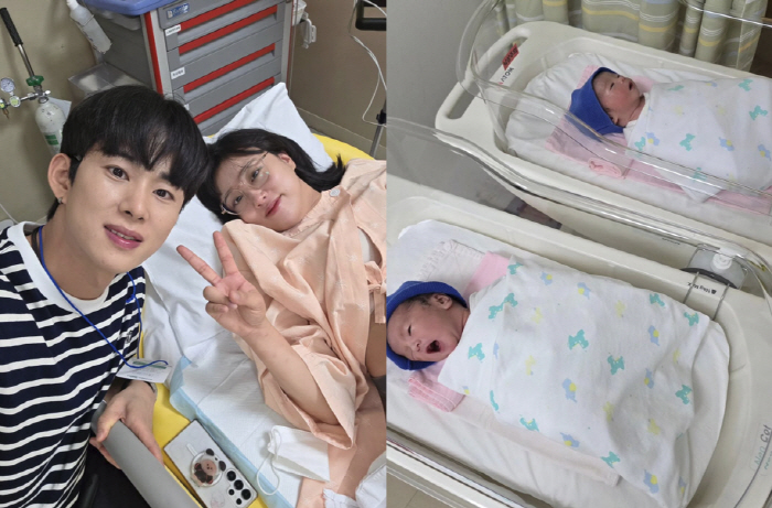 임라라♥손민수, 어렵게 만난 생후 1일차 쌍둥이 최초 공개 "서로 닮았다…